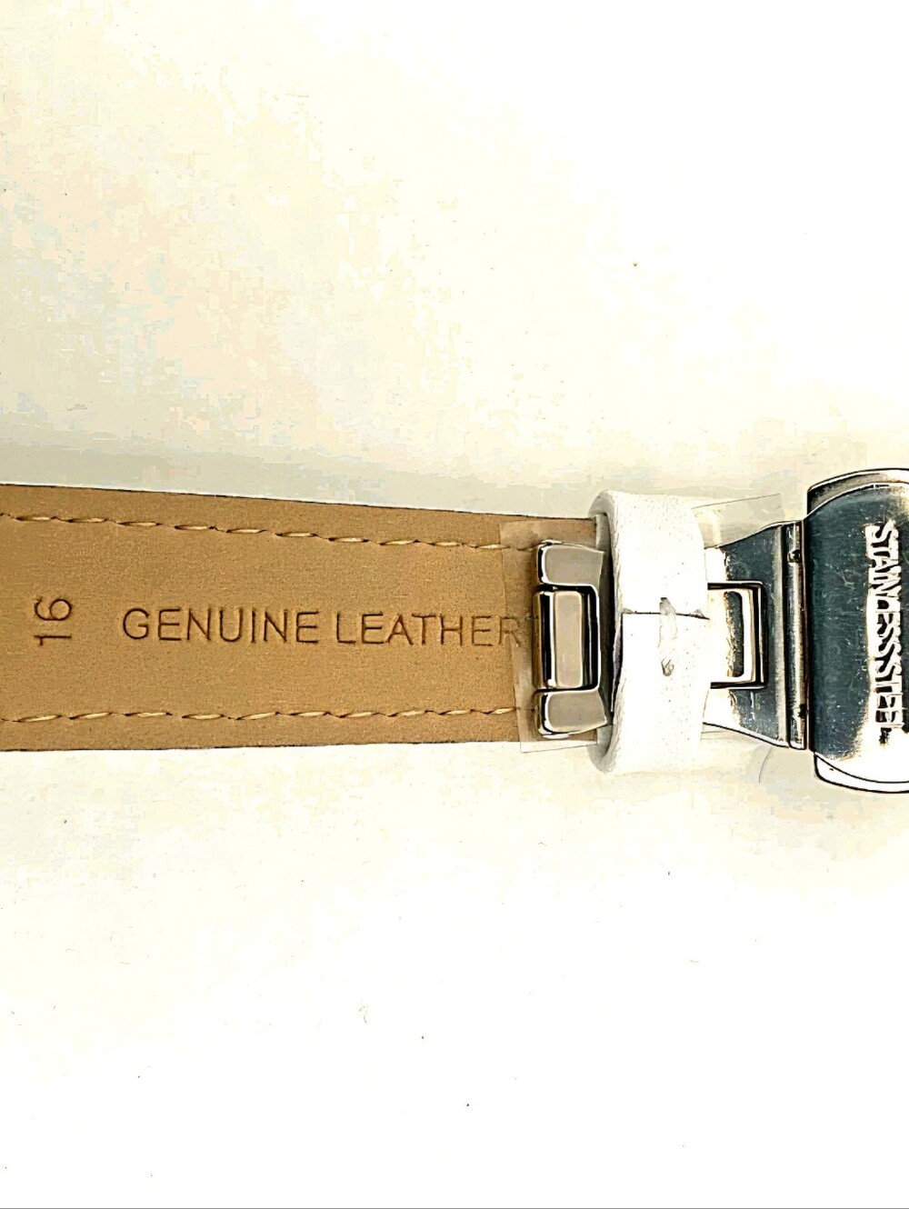 Yunik Handcrafted Murano glass 36mm genuine leather strap w/ safety buckle - Picture 7 of 8